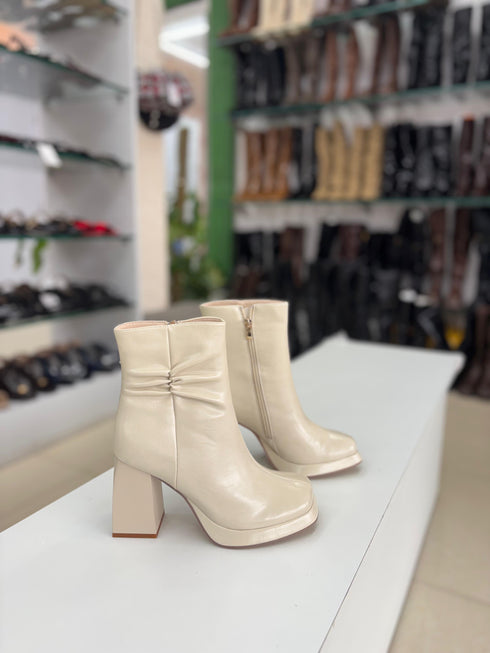 Block Heel Ankle Boots